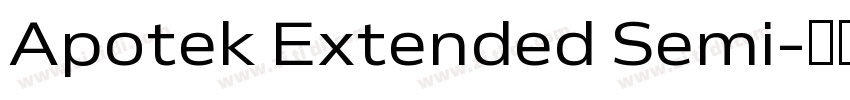 Apotek Extended Semi字体转换